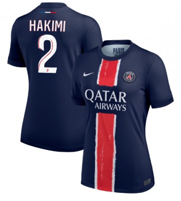 Paris Saint-Germain Achraf Hakimi #2 Primera Equipación Mujer 2024-25 Manga Corta